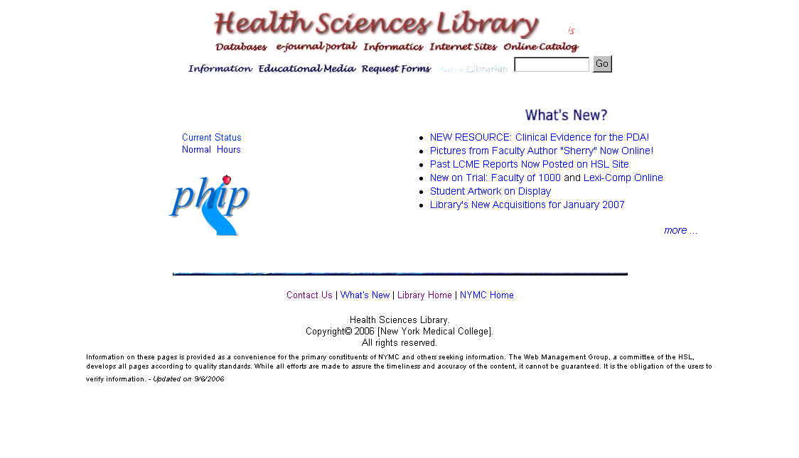 OldMSL_ homepage2006